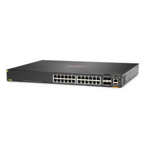 HPE Aruba Networking CX 6300F 24-port 1GbE Class 4 PoE and 4-port SFP56 Switch