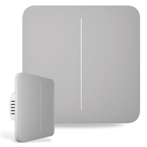 Ajax  SoloButton (2-gang) - Samostatné dvou tlačítko pro LightSwitch, mlhová