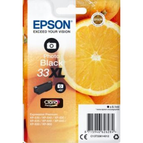 Čierny atrament EPSON v jednom balení "Orange" Photo Black 33XL Claria Premium Ink