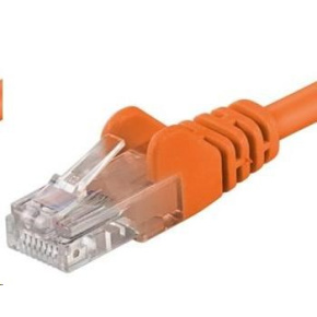 PREMIUMCORD Patch kábel UTP RJ45-RJ45 CAT5e 0.5 m oranžová