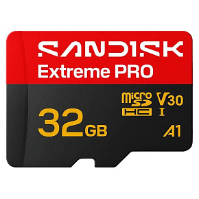 SanDisk micro SDHC Extreme PRO 32GB UHS-I U3 (100R/90W) + adaptér