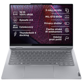 LENOVO NTB ThinkBook 14 2-in-1 G5 - Ultra7 255U,14" WUXGA Touch,32GB,1TBSSD,FHD+IRcam,W11P