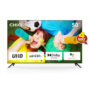 CHiQ U50G7LX TV 50", UHD, smart, Android, Dolby Vision, Frameless