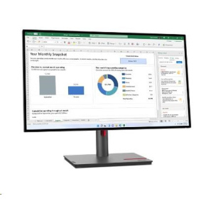 LENOVO LCD ThinkVision P27q-30- 27",IPS,mat,16:9,2560x1440,178/178,4/6/14ms,350cd/m2,1000:1,DP,HDMI,PIVOT,VESA,3Y