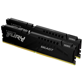 KINGSTON DIMM DDR5 32GB (Kit of 2) 6400MT/s CL32 ECC FURY Beast XMP Černá