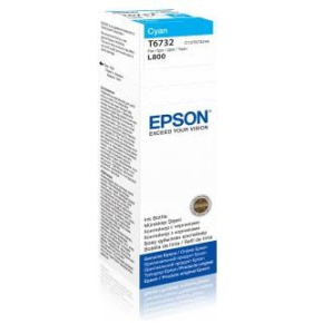 Atramentová tyčinka EPSON T6732 nádobka s azúrovým atramentom 70 ml pre L800/L1800 Atramentová tyčinka EPSON T6732 nádobka s azúrovým atramentom 70 ml pre L800/L1800