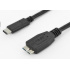 Kábel USB PREMIUMCORD 3.1 konektor C/male - USB 3.0 konektor Micro-B/male, 0.6m