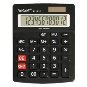 REBELL kalkulačka - RE-8118-12 BX
