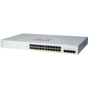 Prepínač Cisco CBS220-24FP-4X, 24xGbE RJ45, 4x10GbE SFP+, PoE+, 382W