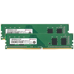 DIMM DDR4 16GB KIT (2x8GB) 2666MHz TRANSCEND 1Rx16 1Gx16 CL19 1.2V