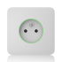 Ajax  SoloCover (smart) - Samostatný kryt zásuvky, bílá
