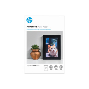 HP Advanced Glossy Photo Paper-100 sht/10 x 15 cm borderless, 250 g/m2, Q8692A HP Advanced Glossy Photo Paper-100 sht/10 x 15 cm borderless, 250 g/m2, Q8692A
