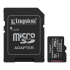 Kingston MicroSDXC karta 256GB Canvas Select Plus, U1, V10, A1, SD Adaptér