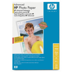 HP Advanced Glossy Photo Paper-20 sht/A3/297 x 420 mm, 10.5 mil, 250 g/m2, Q8697A