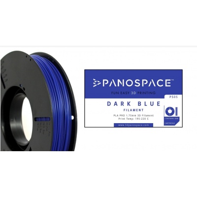 FILAMENT Panospace type: PLA -- 1,75mm, 1000 gram per roll - Modrá