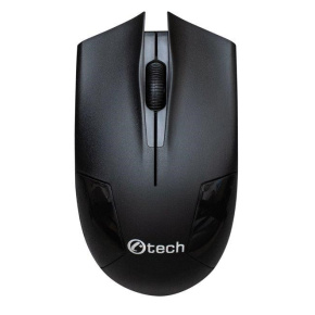 C-TECH myš WLM-08, bezdrôtová, 1200DPI, 3 tlačidlá, USB nano prijímač, čierna