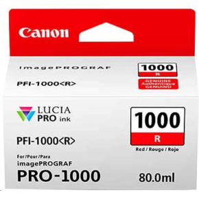 Canon BJ CARTRIDGE PFI-1000 R (červená atramentová nádržka)