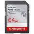 Sandisk Ultra PLUS SDXC karta 64GB UHS-I, V10, U1, C10, (150MB/s)