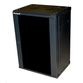 BAZAR - XtendLan 19" nástěnný rozvaděč 12U, šířka 600mm, hloubka 450mm, rozložený, černý - poškozený obal BAZAR - XtendLan 19" nástěnný rozvaděč 12U, šířka 600mm, hloubka 450mm, rozložený, černý - poškozený obal
