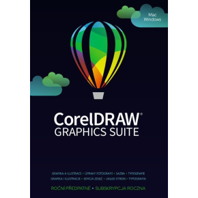 CorelDRAW Graphics Suite 365 dní prenájom licencie 1 Lic ESD EN/FR/DE/IT/SP/BP/NL/CZ/PL