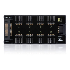 NOCTUA NA-FH1 Fan Hub, 8x 4-pin PWM, SATA napájení, černá