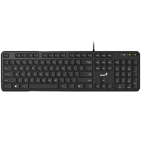 GENIUS klávesnice Slimstar M200/ Drátová/ USB/ černá/ CZ+SK layout