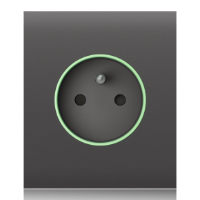 Ajax  CenterCover (smart) - Středový kryt zásuvky, horizontální, šedá