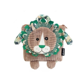 Dětský batůžek z heboučkého manšestru lev Dětský batůžek z heboučkého manšestru lev