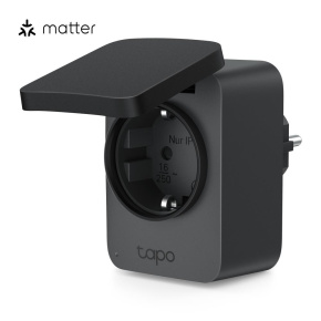 TP-Link Tapo P410M venkovní chytrá WiFi mini zásuvka (3680W,16A,2,4 GHz,BT,IP54,Matter certified)