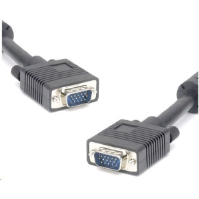 PREMIUMCORD VGA kábel 15m HQ (HD15M/M, DDC2, 3x koaxiálny kábel + 8 žíl, feritové jadrá)