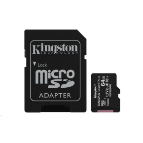 Karta Kingston 64GB micSDXC Canvas Select Plus 100R A1 C10 + adaptér SD