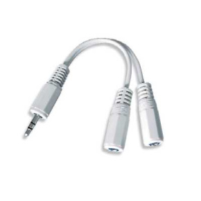 GEMBIRD Audio kábel 3,5 mm Jack - 2x 3,5 mm Jack (M/F, rozbočovač, stereo)