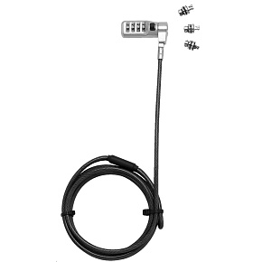 DICOTA Universal Security Cable Lock,3 Exchangeable heads fits all slots, combination DICOTA Universal Security Cable Lock,3 Exchangeable heads fits all slots, combination