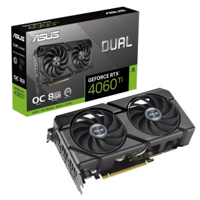 ASUS VGA NVIDIA GeForce RTX 4060 Ti DUAL OC EVO 8G, 8G GDDR6, 3xDP, 1xHDMI