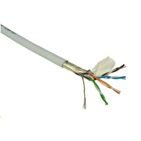FTP kabel PlanetElite, Cat5E, licna(lanko), PVC, Dca, šedý, 305m