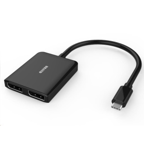 Adaptér PREMIUMCORD MST USB3.1 Type-C - 2x DisplayPort, rozšírenie+zrkadlo+2 obrazy, 4K*2K@30Hz