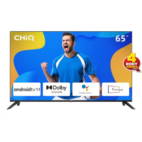 CHiQ U65G7LX TV 65", UHD, smart, Android, Dolby Vision, Frameless