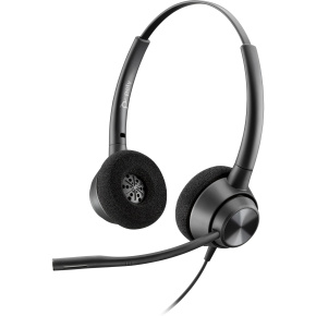 Poly EncorePro 320 with Quick Disconnect Binaural Headset TAA