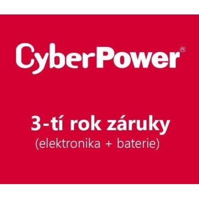 CyberPower 3-tí rok záruky pro VP700EILCD, VP700ELCD-FR, VP700ELCD-DE, PDU20BHVIEC12R