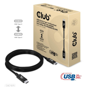 Club3D kábel USB-C, dátový 20Gbps, PD 240W(48V/5A) EPR M/M 2m