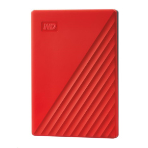 BAZAR - WD My Passport Portable 2TB, Externí HDD, USB 3.0, červená (Bez příšlušenství)