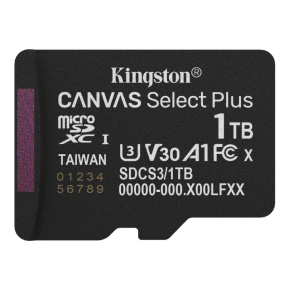 Kingston MicroSDXC karta 1TB Canvas Select Plus, U3, V30, A1