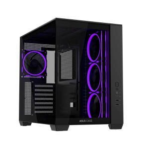 ASUS Case A32 PLUS TG ARGB, ATX, Průhledná bočnice, 4x 120mm ARGB Fan, Černá